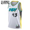 NBA Børn Trøje Indiana Pacers Pascal Siakam 2024-25 Nike City Edition Hvid Swingman